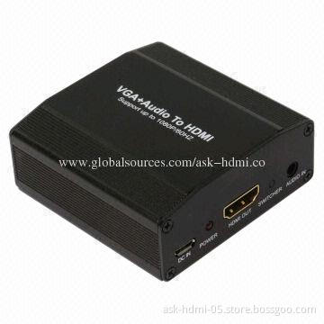VGA to HDMI Converter, 1,920 x 1,080P at 60Hz Output